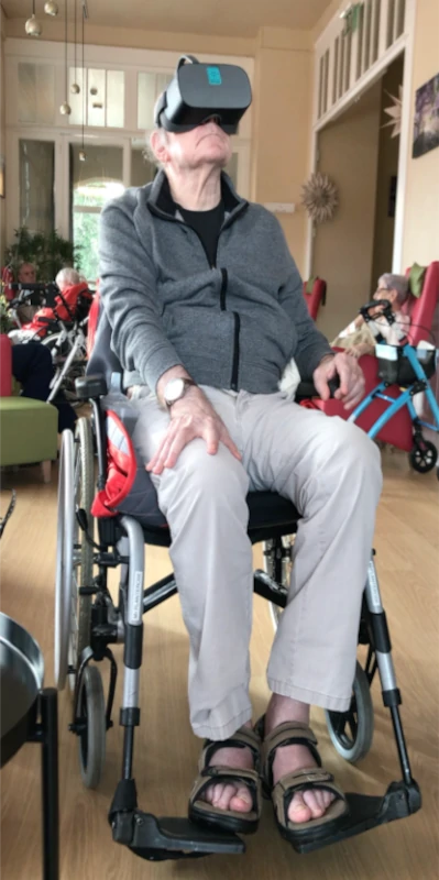 VRsenior Monsieur chaise roulante